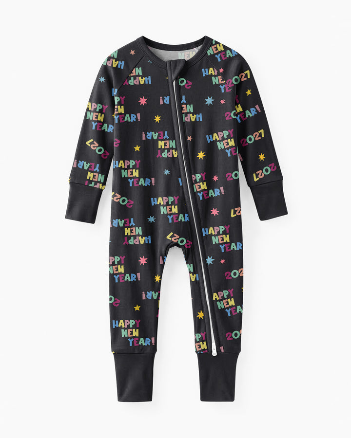 Retro Happy New Year 2027 Bamboo Convertible Zippy