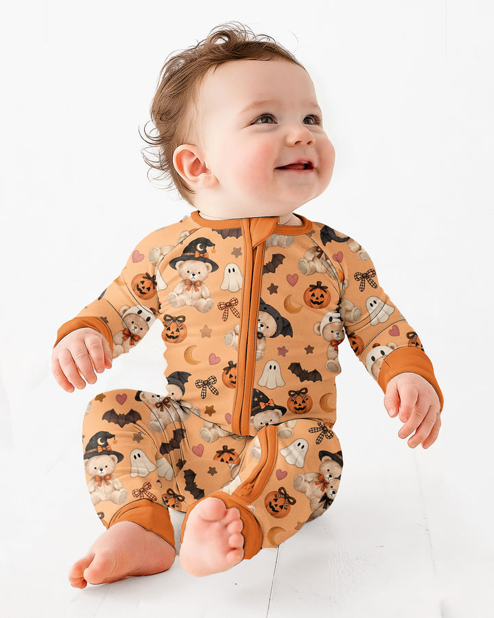 Cozy Coquette Teddy Bear Halloween Bamboo Convertible Zippy