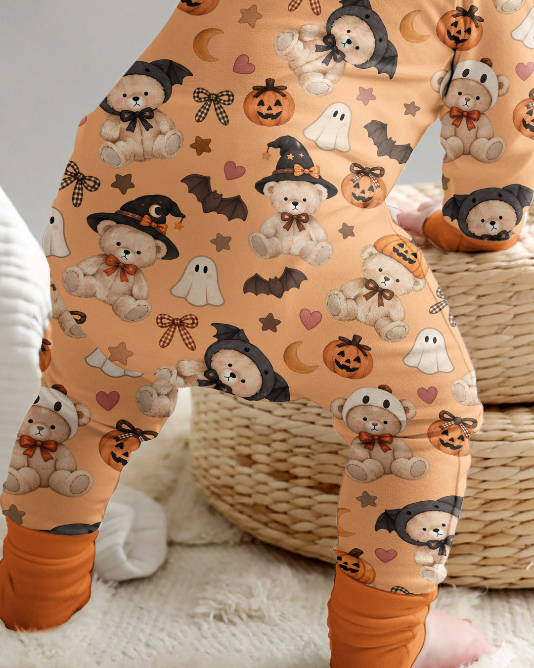 Cozy Coquette Teddy Bear Halloween Bamboo Convertible Zippy