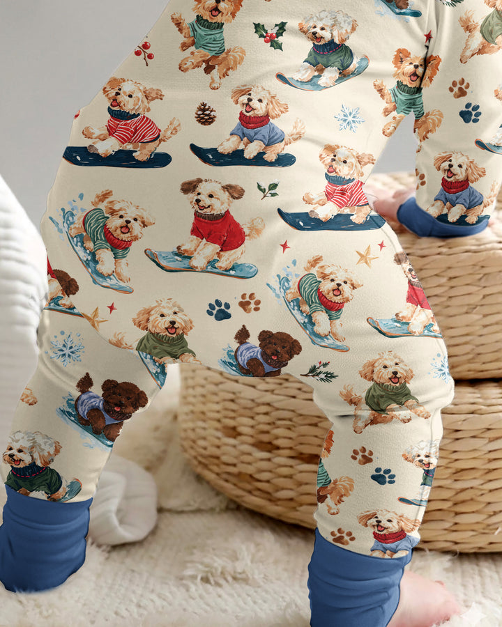 Snowboarding Dogs Bamboo Convertible Zippy
