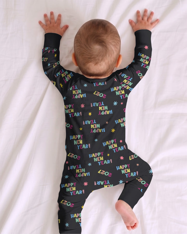 Retro Happy New Year 2027 Bamboo Convertible Zippy
