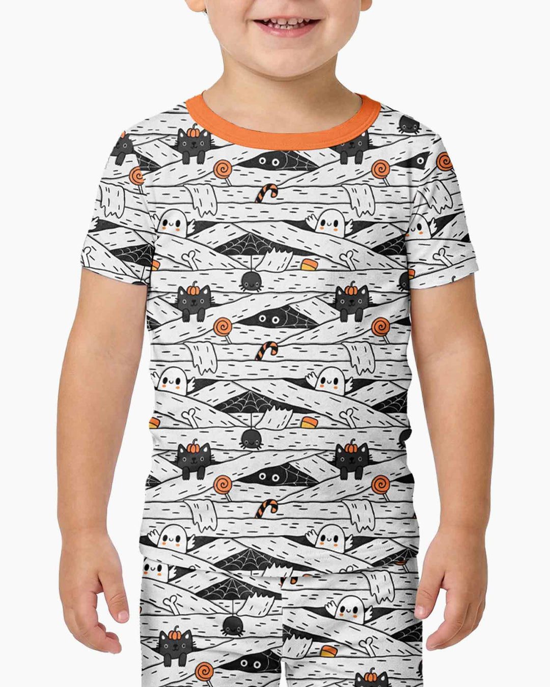Zweiteiliges, kurzärmliges Pyjama-Set mit Marienkäfern