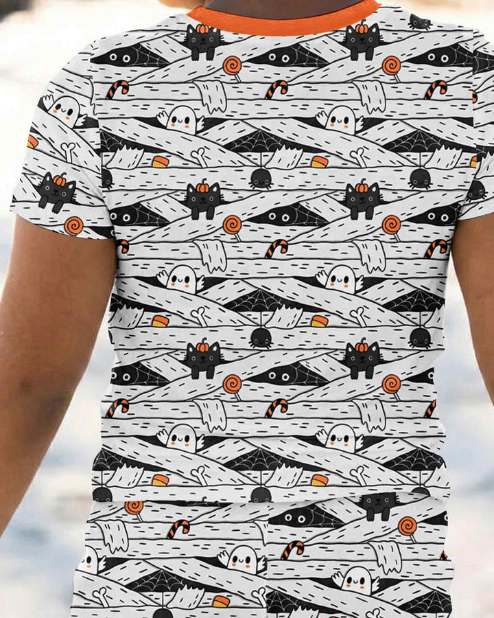 Zweiteiliges, kurzärmliges Pyjama-Set mit Marienkäfern