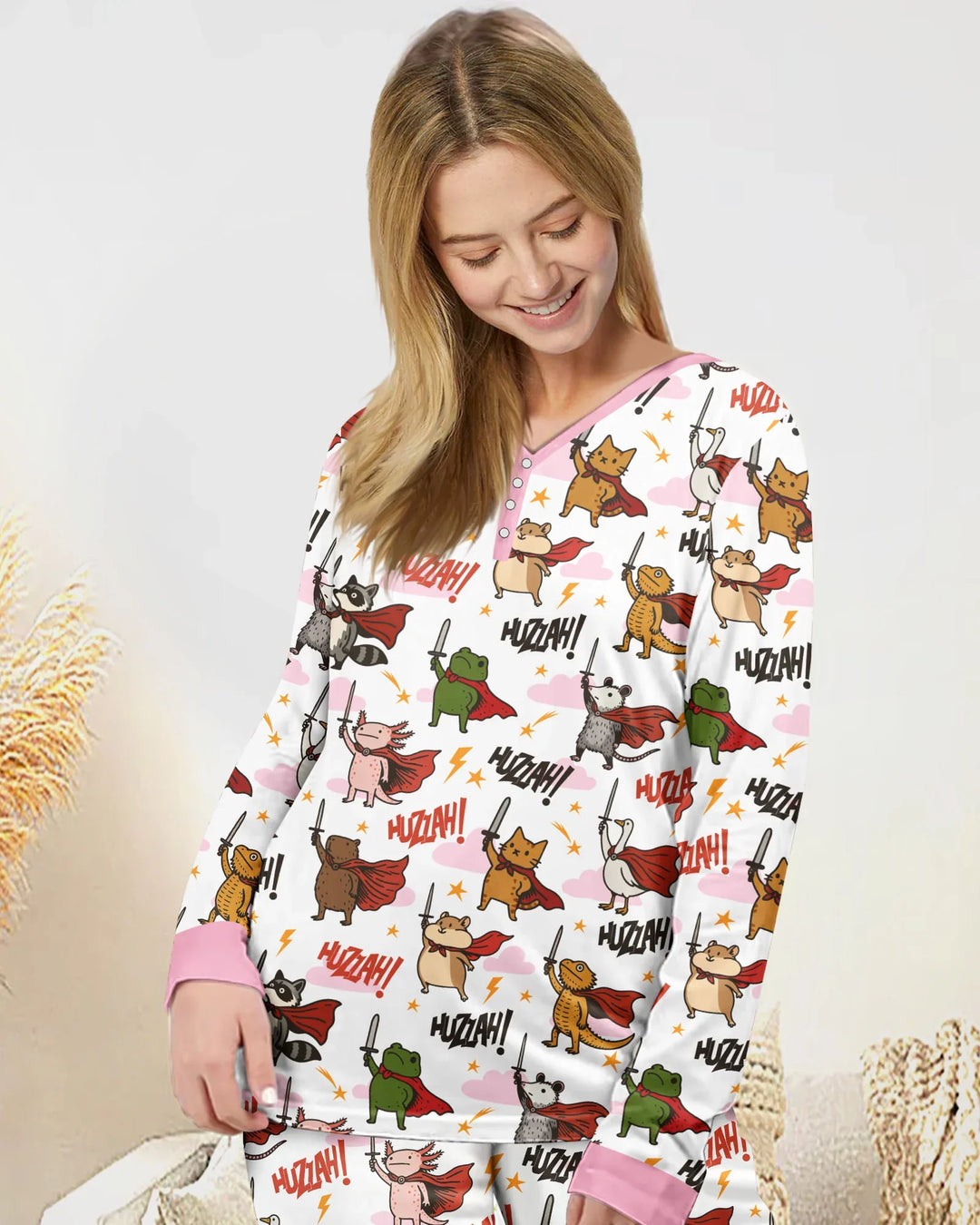 Vorlage Bambus Damen Pyjama Set