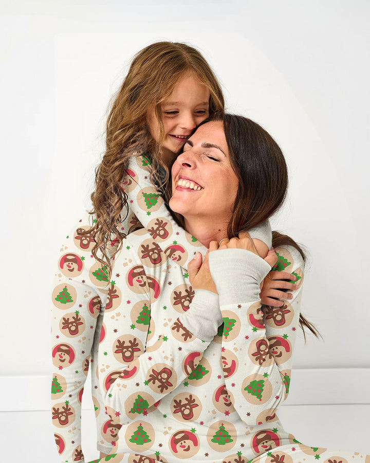 Holiday Cookie Party Family Matching Bamboo Two Piece Long Sleeve Pajama Set