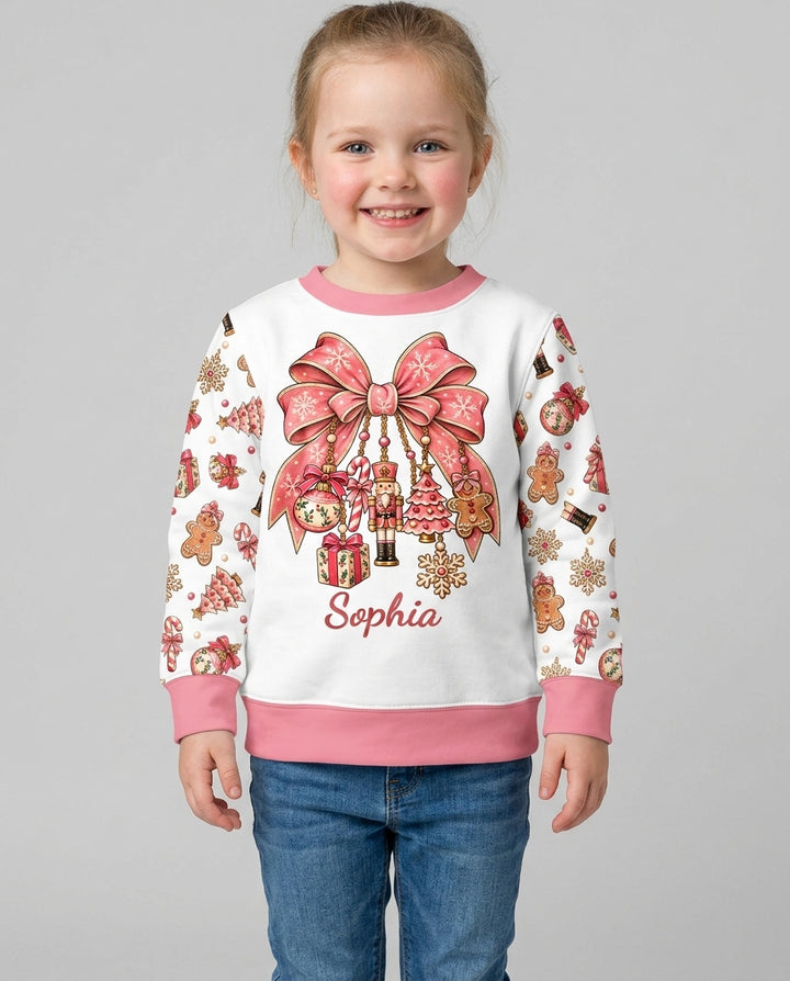 Custom Name Nutcracker The Bow Bamboo Crewneck Sweatshirt