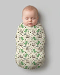 First Father's Day Daddysaurus swaddle blanket