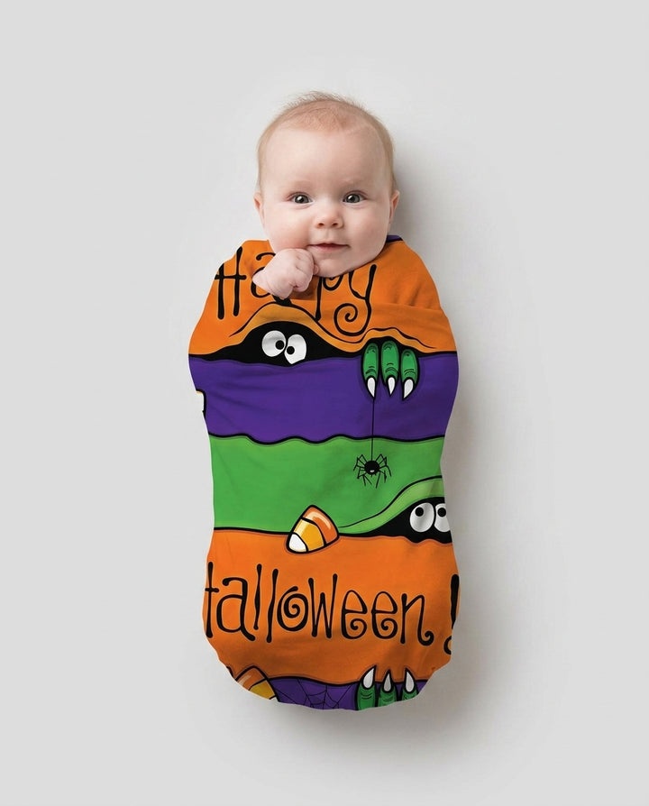 Happy Halloween swaddle blanket