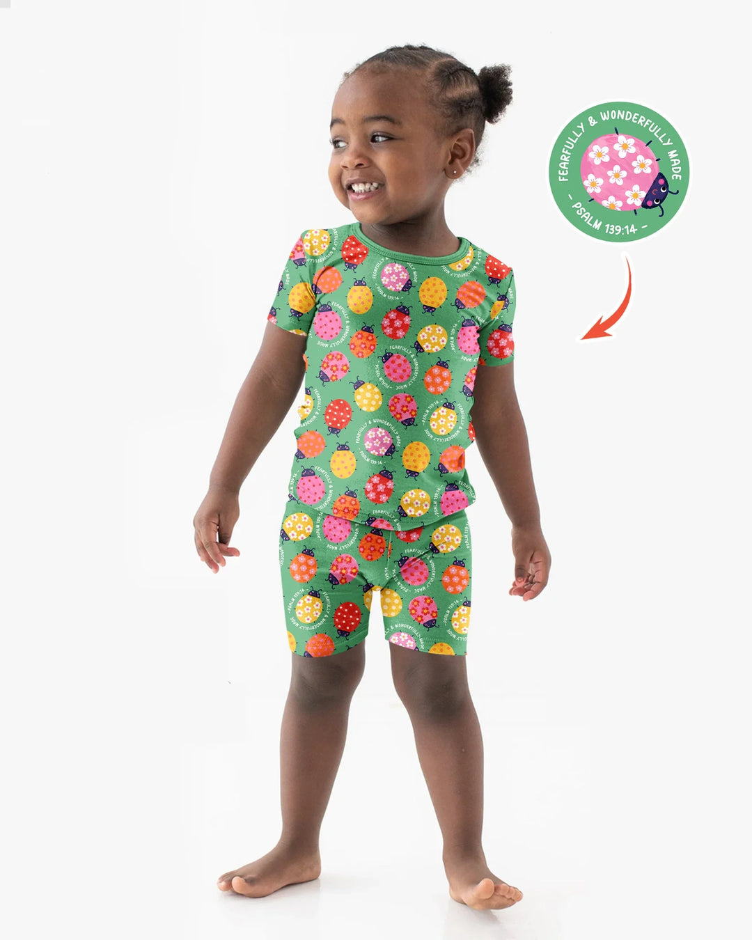 Schlafanzug-Set zweiteilig, kurze Ärmel, kurze Hose, Bambus