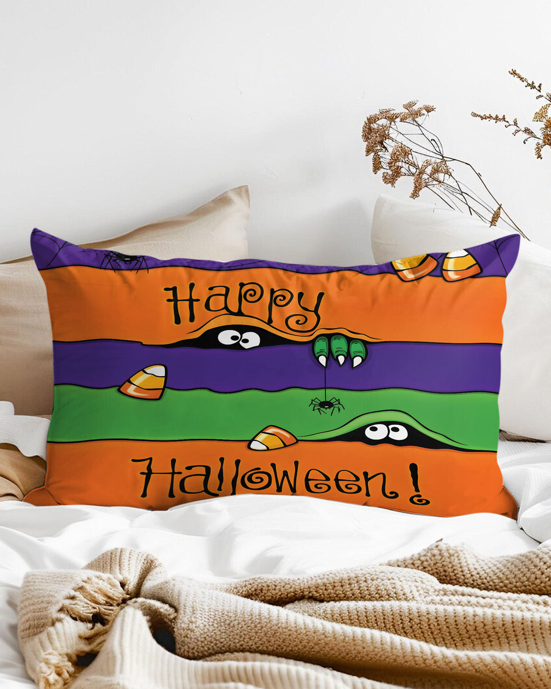 Happy Halloween Bamboo Pillow Case
