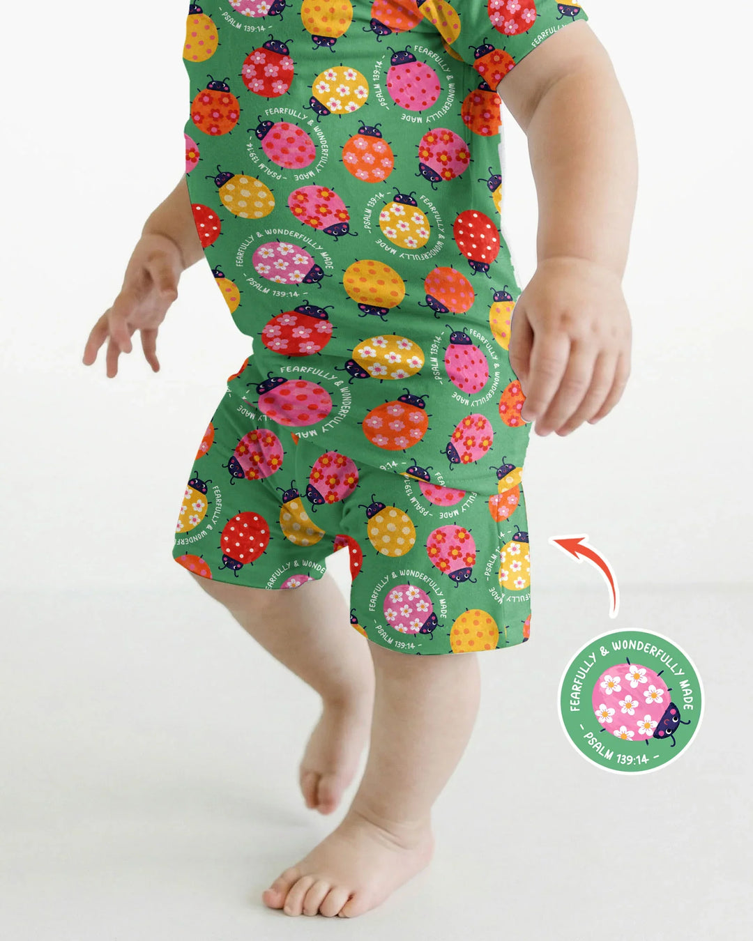 Schlafanzug-Set zweiteilig, kurze Ärmel, kurze Hose, Bambus