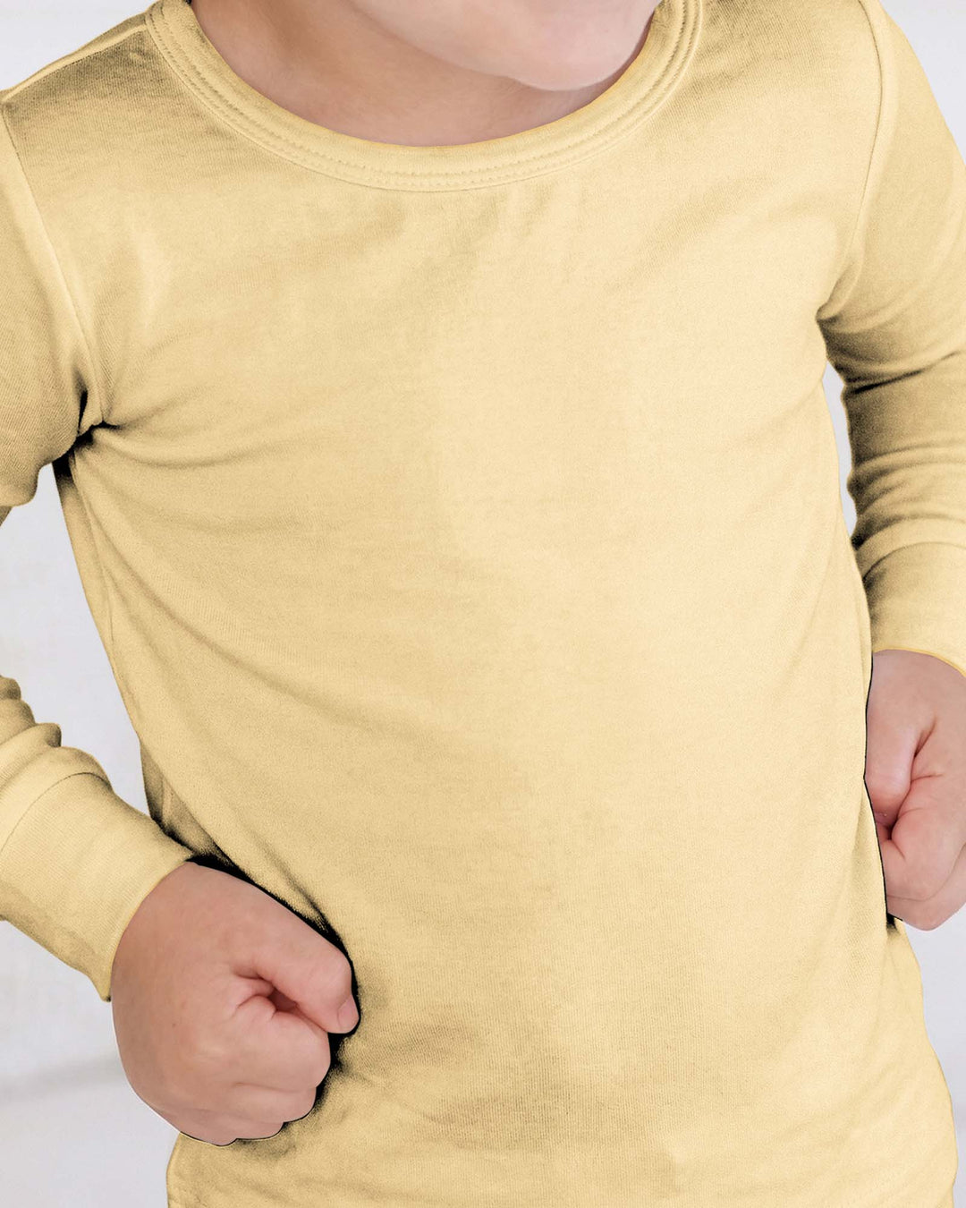 Butter Yellow Bamboo Two Piece Pajama Set