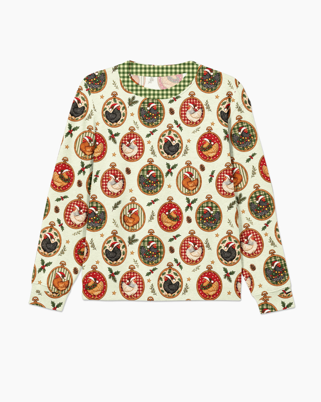 Chicken Merry Clucking Christmas Bamboo Men's Pajama Set