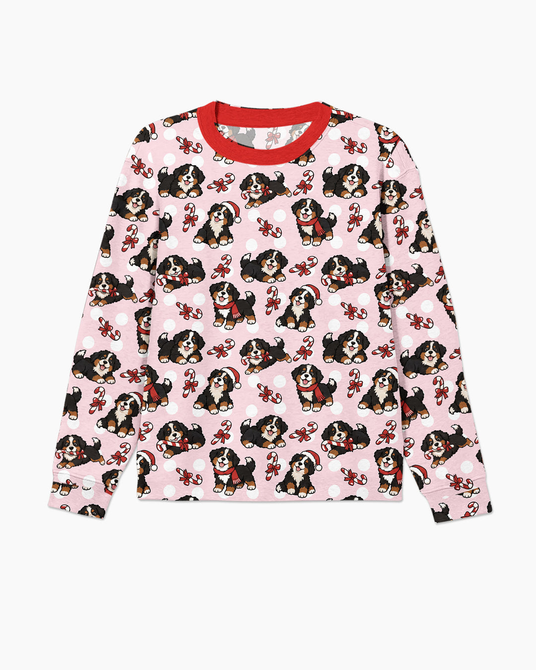 Holiday Bernese Mountain Christmas Dog Bamboo Men's Pajama Set