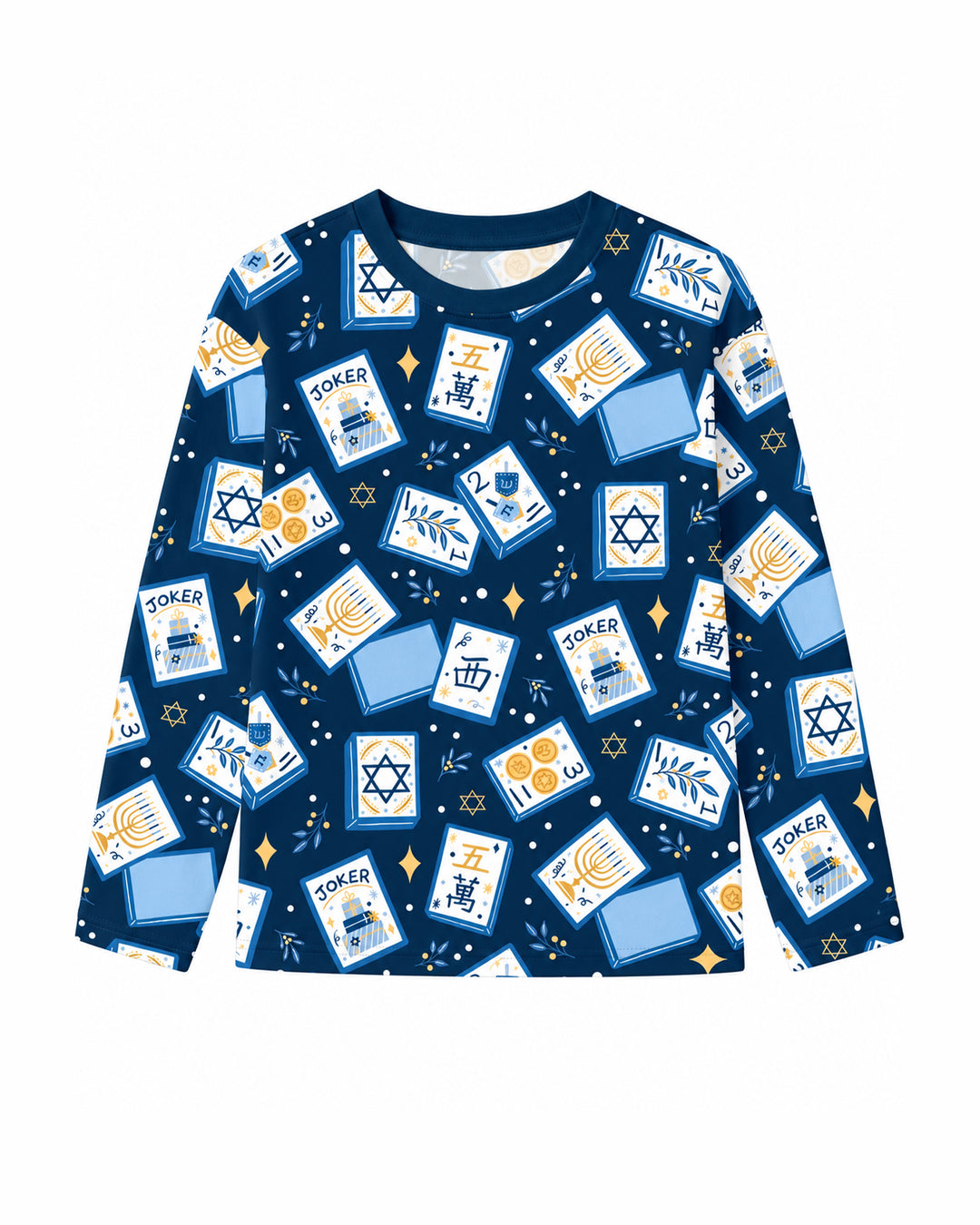 Mahjong Tov Hanukkah Family Matching Bamboo Men's Pajama Set