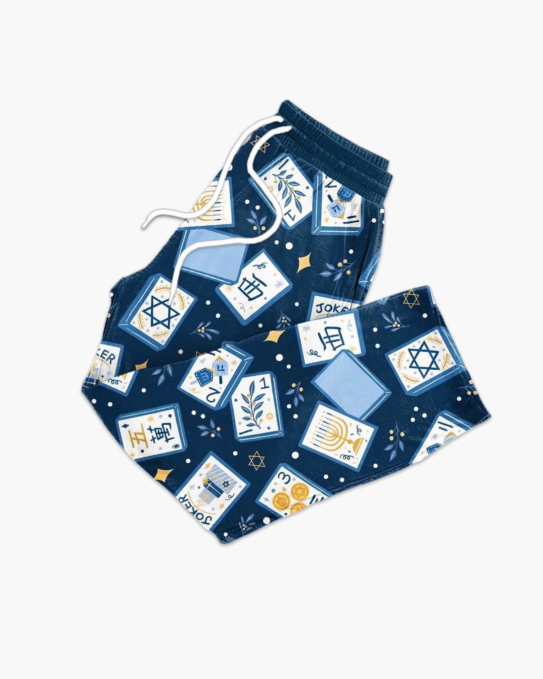 Mahjong Tov Hanukkah Family Matching Bamboo Men's Pajama Set