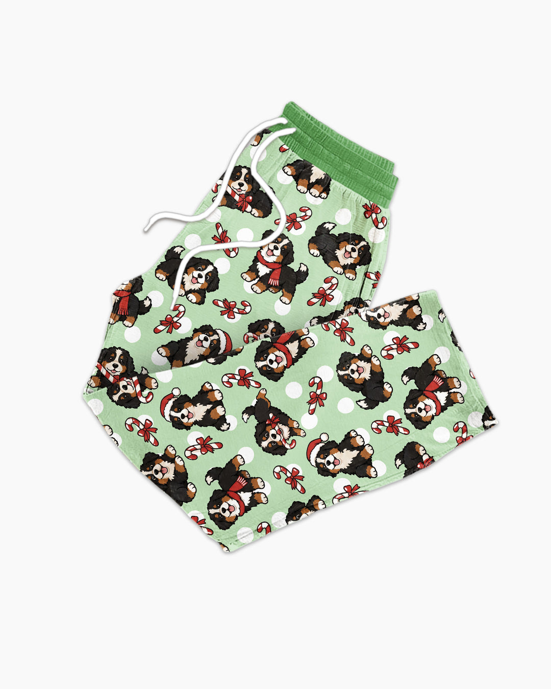 Holiday Bernese Mountain Christmas Dog Bamboo Men's Pajama Set