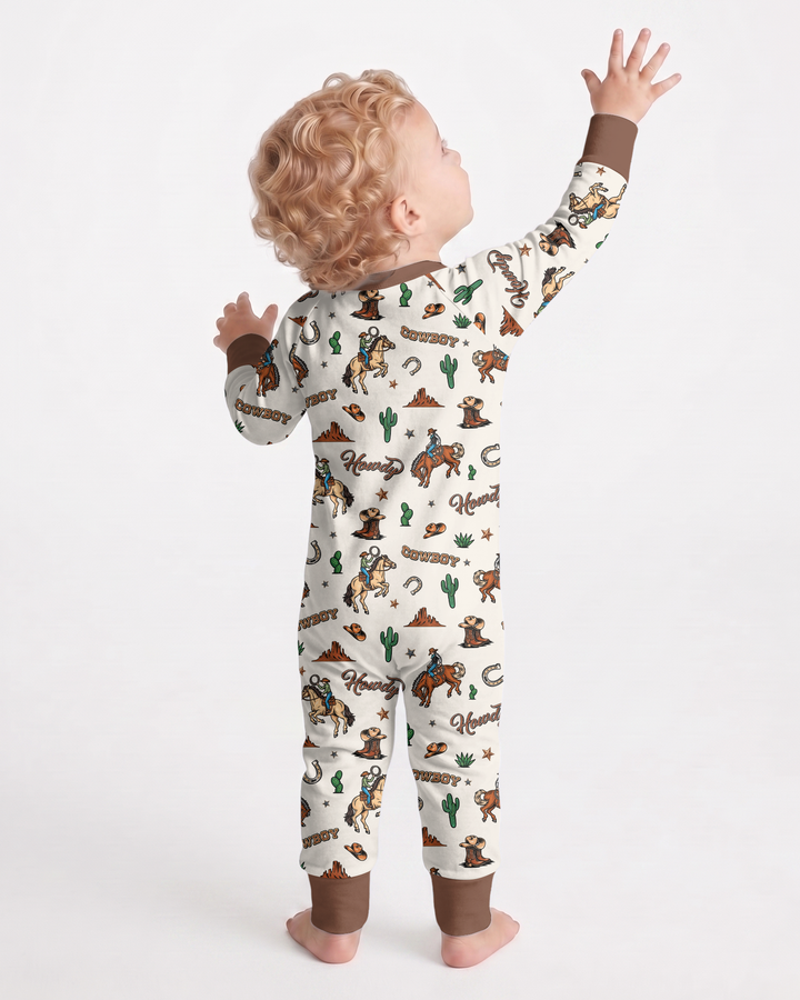 Personalized Family's Little Cowboy Bamboo Convertible Zippy