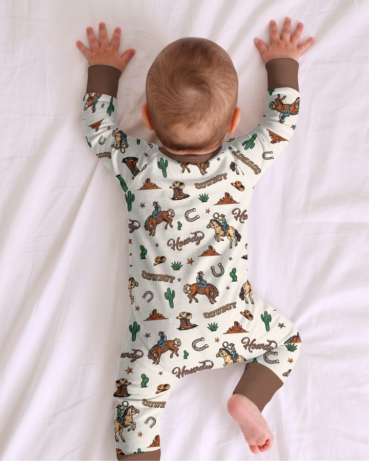 Personalized Family's Little Cowboy Bamboo Convertible Zippy