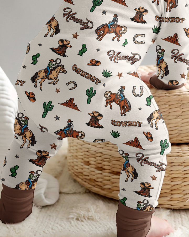 Personalized Family's Little Cowboy Bamboo Convertible Zippy