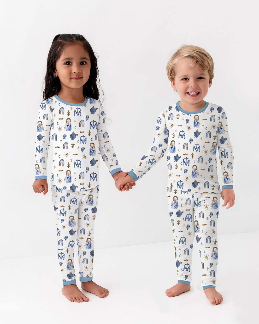 Little Ave Maria Bamboo Two Piece Long Sleeve Pajama Set