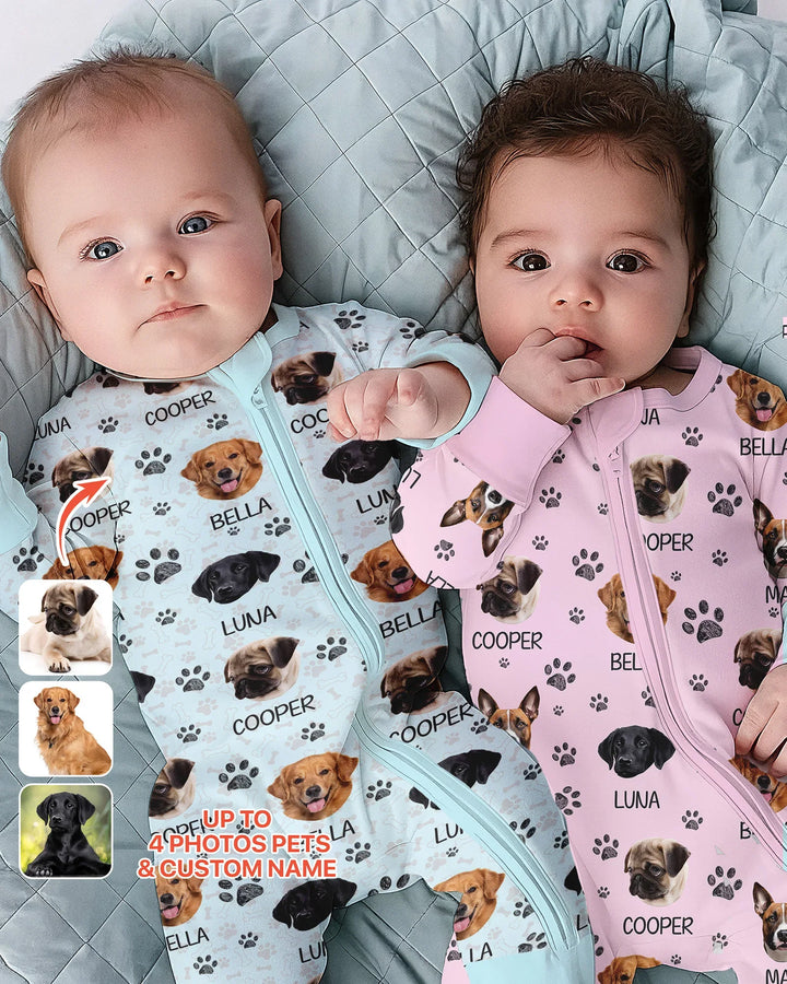 Gerippte Babykleidung mit individuellem Foto - Weich &amp; Skizzenhaft