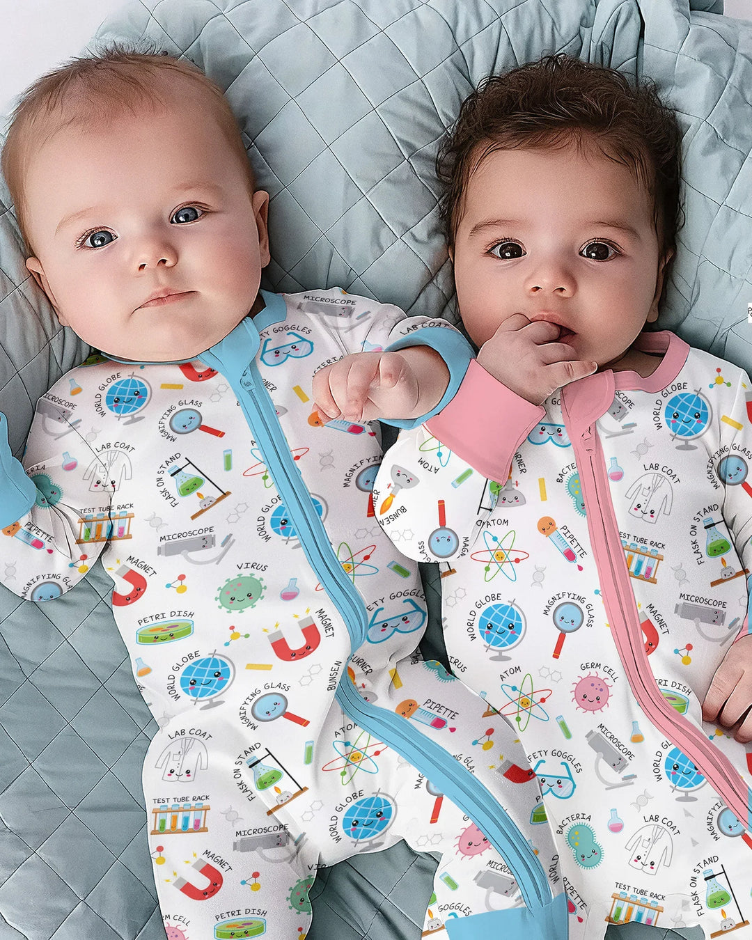 Gerippte Babykleidung mit individuellem Foto - Weich &amp; Skizzenhaft