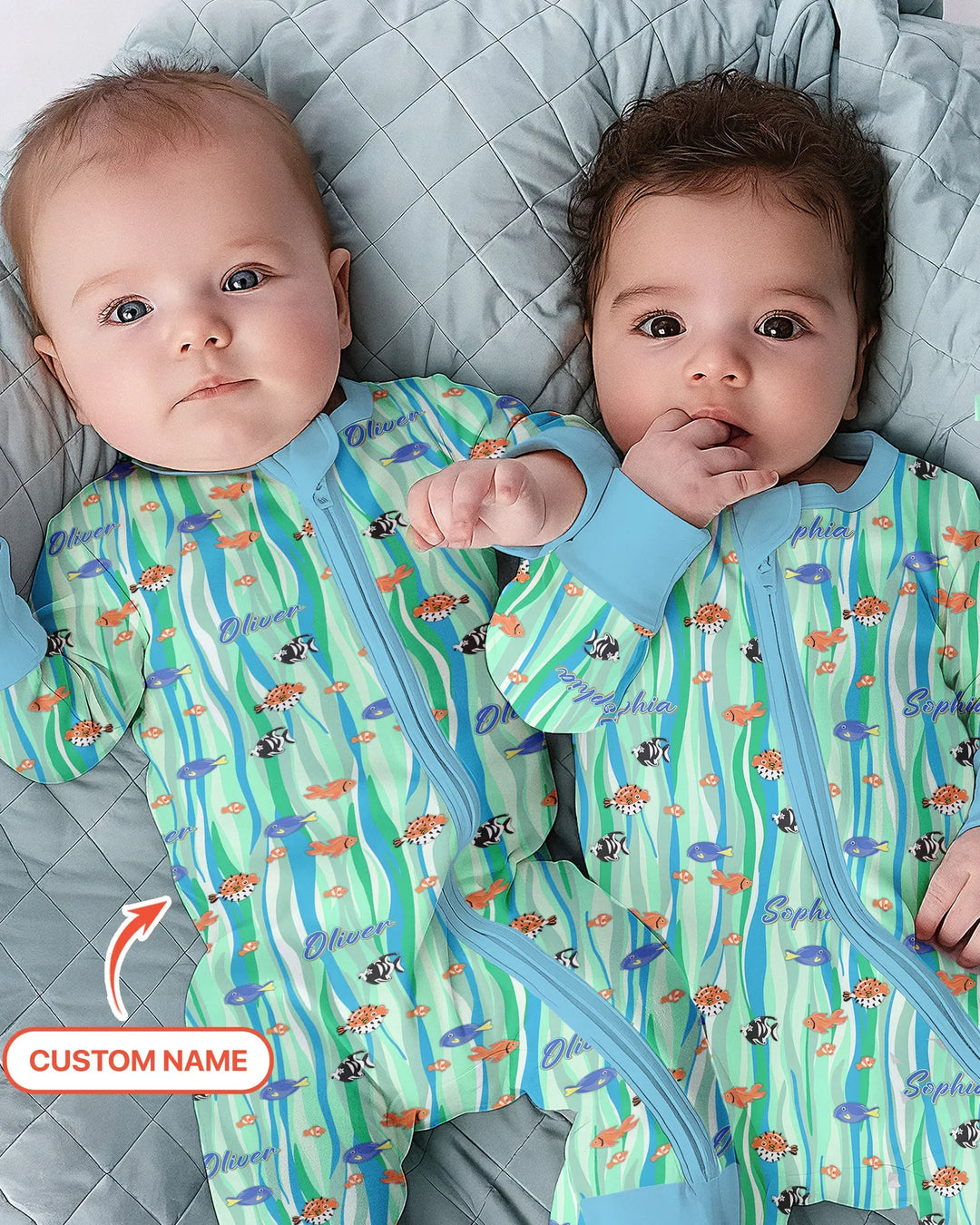 Gerippte Babykleidung mit individuellem Foto - Weich &amp; Skizzenhaft