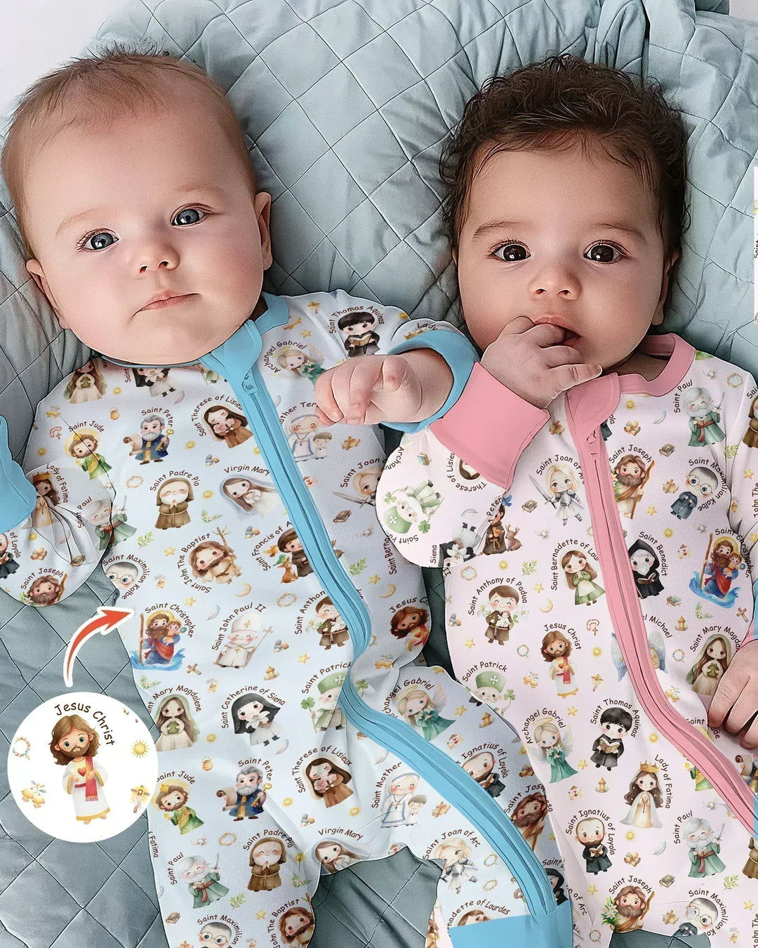 Gerippte Babykleidung mit individuellem Foto - Weich &amp; Skizzenhaft