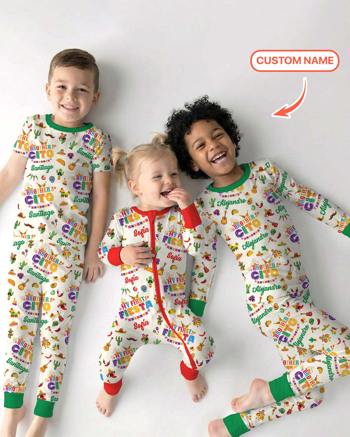 My First Fiesta Bamboo Two Piece Long Sleeve Pajama Set