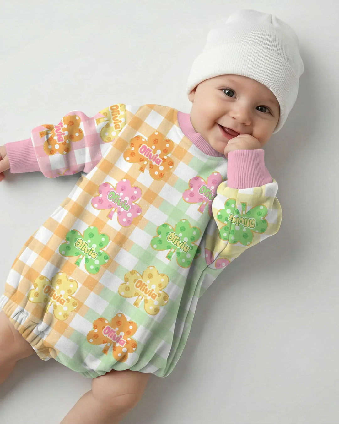 Gerippte Babykleidung mit individuellem Foto - Weich &amp; Skizzenhaft