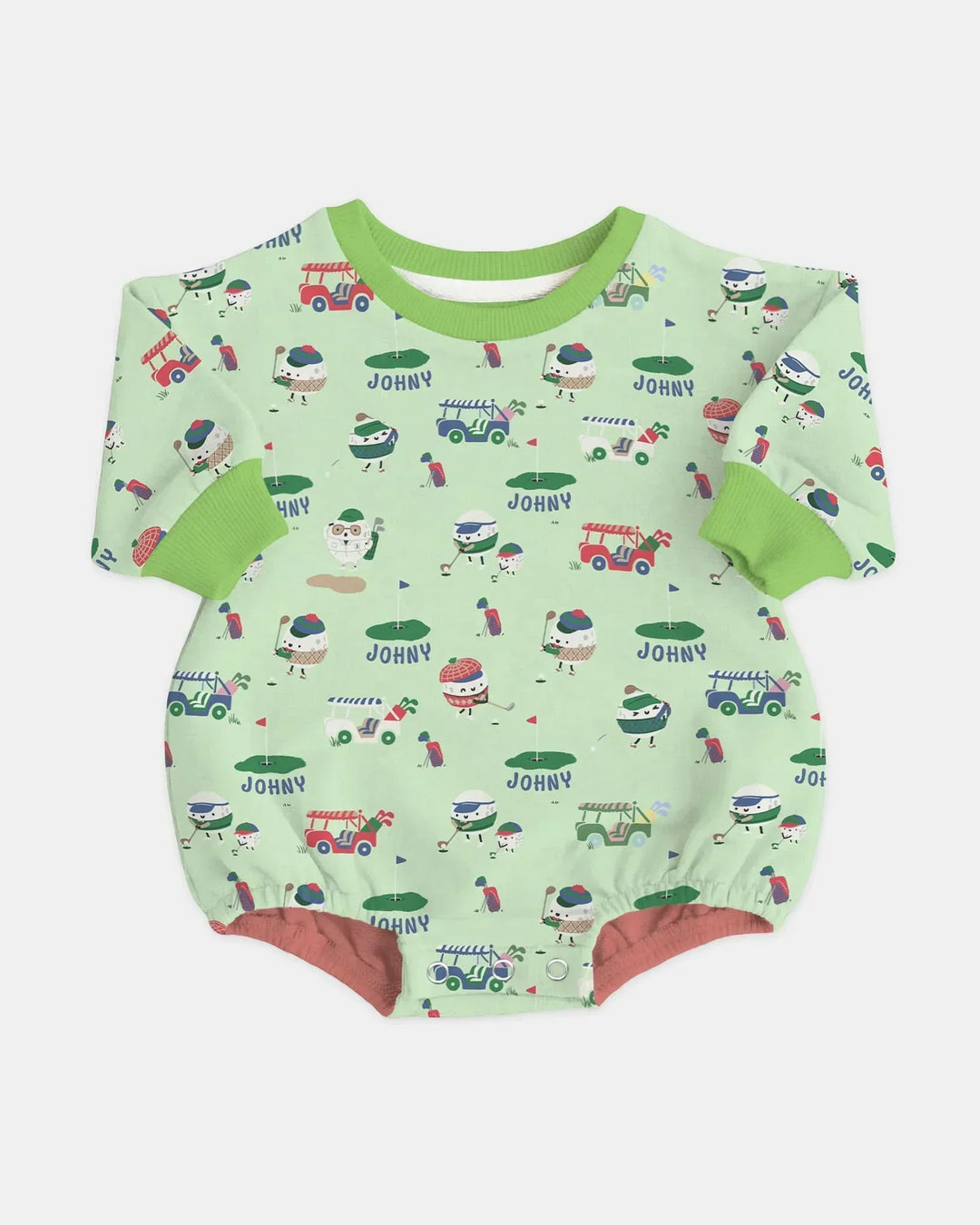 Cute Golf ball Bamboo Bubble Romper