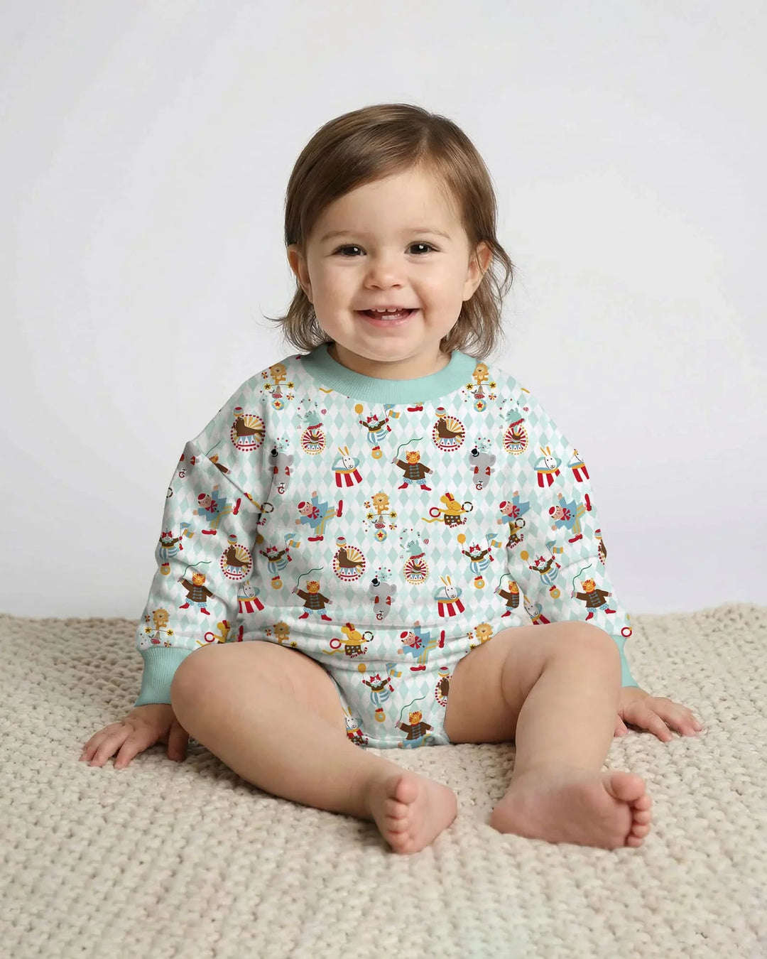 Gerippte Babykleidung mit individuellem Foto - Weich &amp; Skizzenhaft