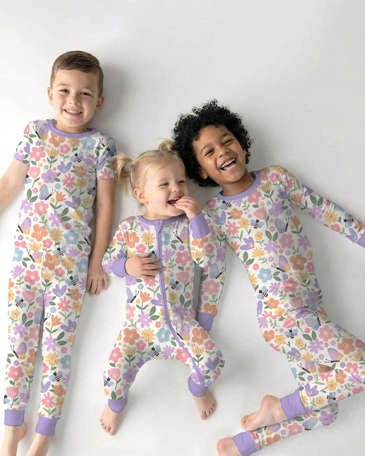 Zweiteiliges, kurzärmliges Pyjama-Set mit Marienkäfern