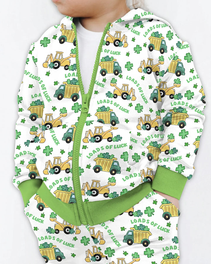 Loads Of Luck Bambus-Kapuzenpullover mit Reißverschluss