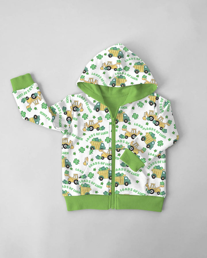 Loads Of Luck Bambus-Kapuzenpullover mit Reißverschluss
