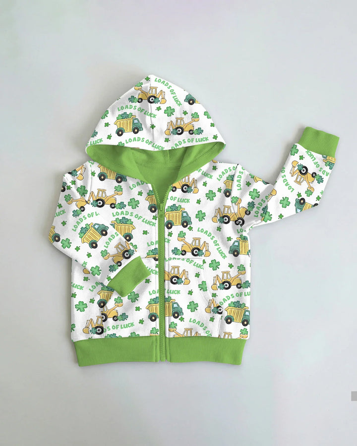 Loads Of Luck Bambus-Kapuzenpullover mit Reißverschluss