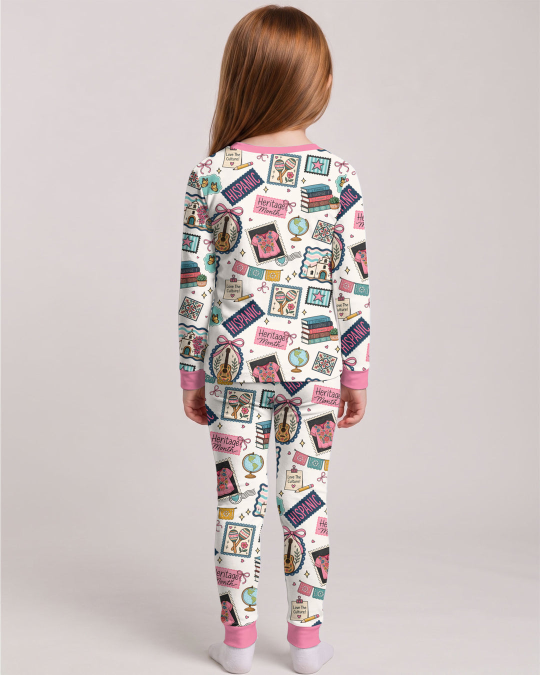 Happy Hispanic Heritage Month Bamboo Two Piece Long Sleeve Pajama Set