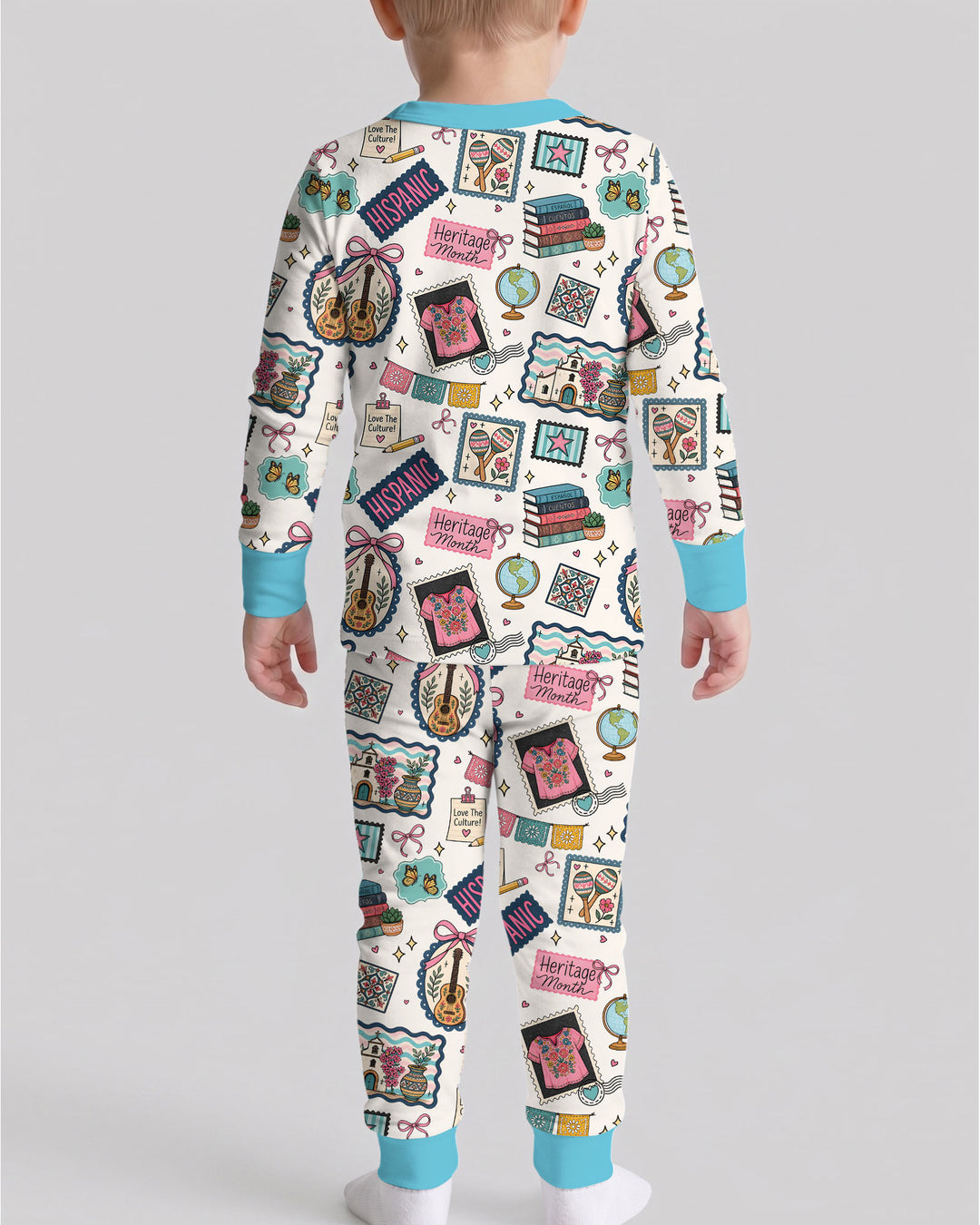 Happy Hispanic Heritage Month Bamboo Two Piece Long Sleeve Pajama Set