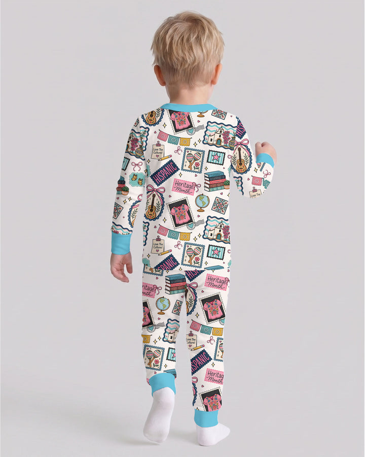 Happy Hispanic Heritage Month Bamboo Two Piece Long Sleeve Pajama Set
