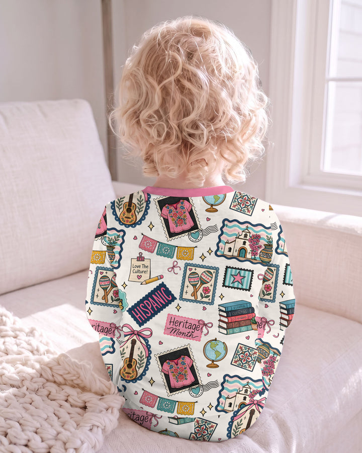 Happy Hispanic Heritage Month Bamboo Two Piece Long Sleeve Pajama Set