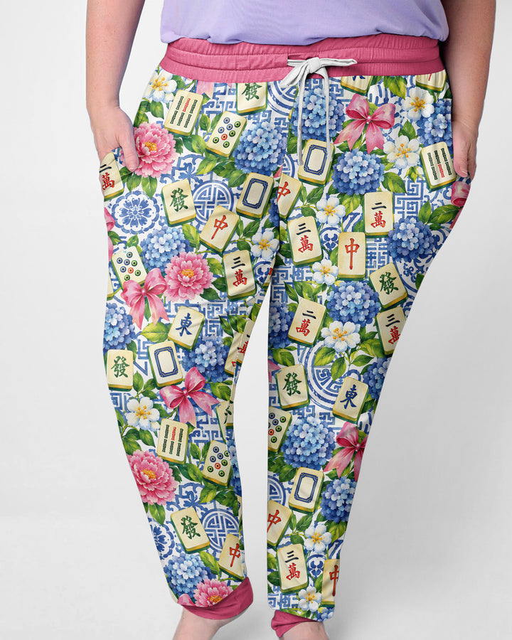 Mahjong in Bloom Bamboo Women Pajama Set