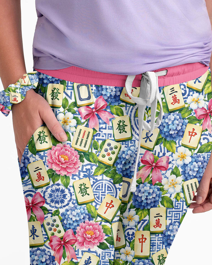 Mahjong in Bloom Bamboo Women Pajama Set