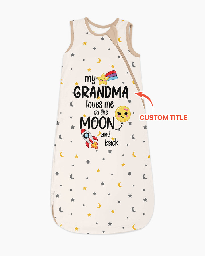 My Grandma Loves Me To The Moon And Back Bamboo Sleep Bag