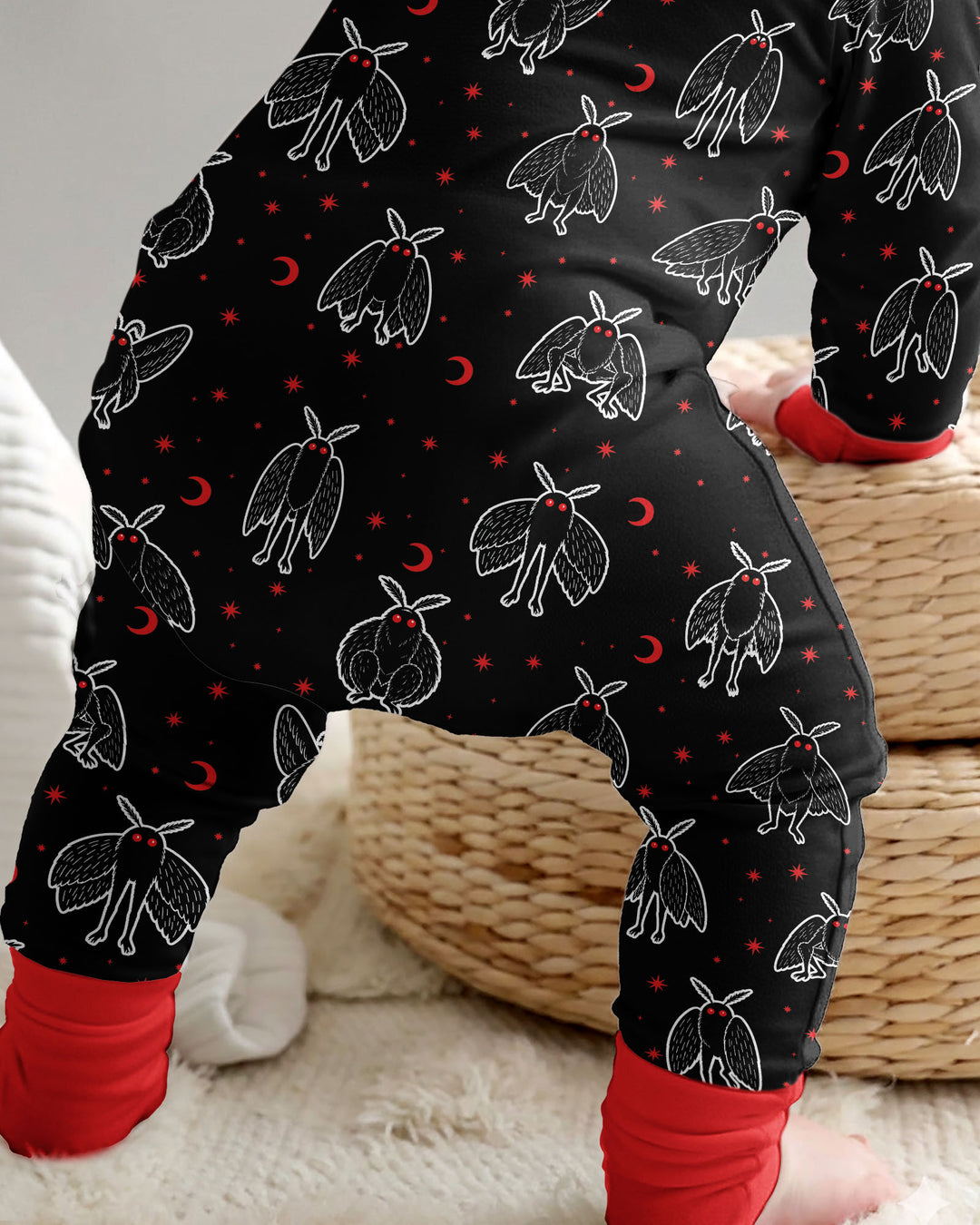 Spooky Mothman Cryptid - Bamboo Convertible Zippy