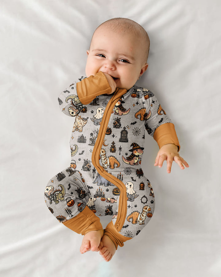 Vintage Halloween Dinosaur Bamboo Convertible Zippy