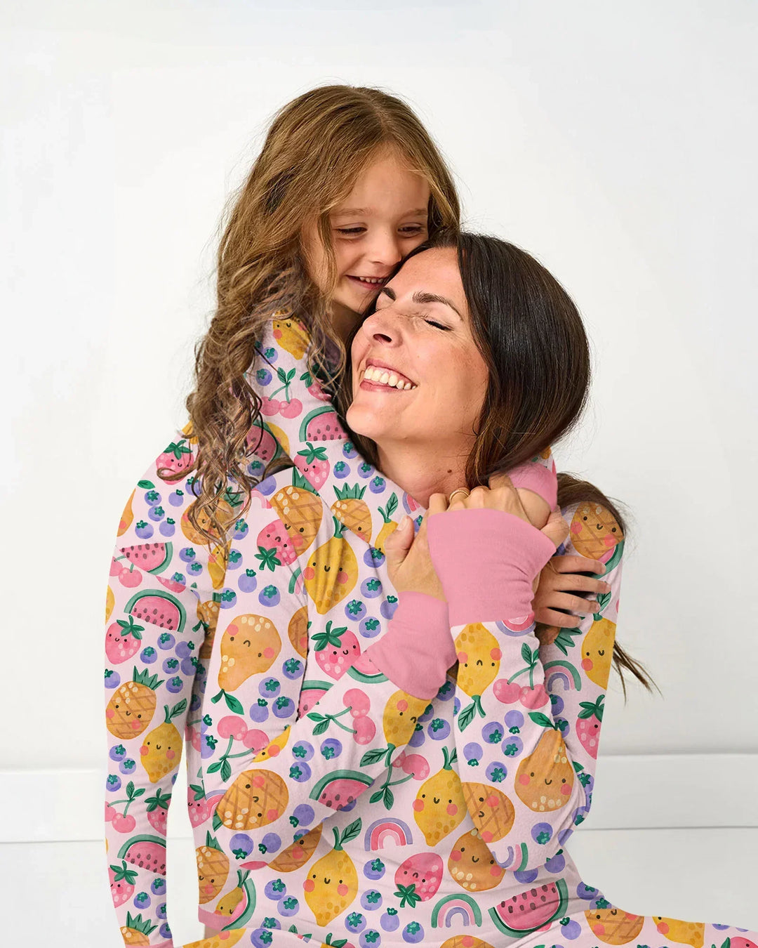Fruitie Cuties Familien-Pyjama-Set aus Bambus für Damen