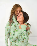 St. Patrick's Day Welpen Pyjama-Set aus Bambus für Damen