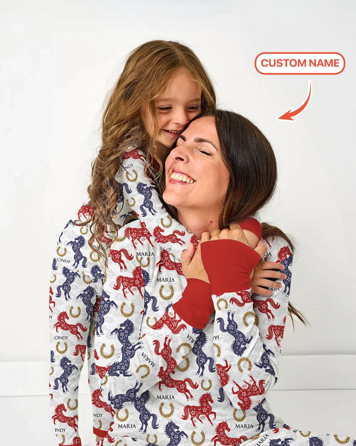 Zweiteiliges, kurzärmliges Pyjama-Set mit Marienkäfern