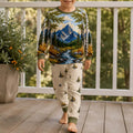 Mountain River Valley Bamboo Two Piece Long Sleeve Pajama Set